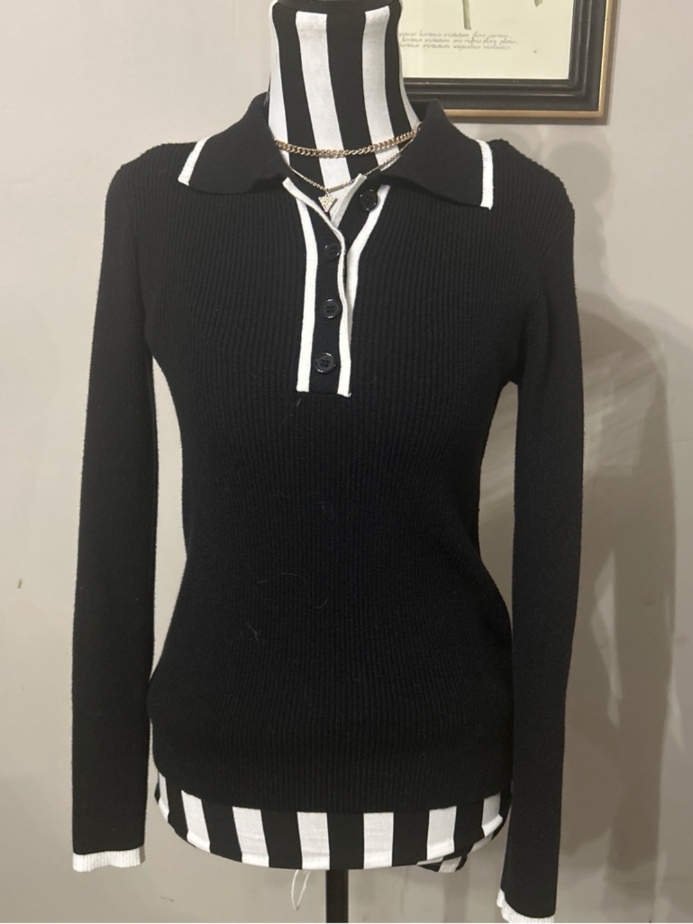 Nenona chic Black polo Sweater for Women